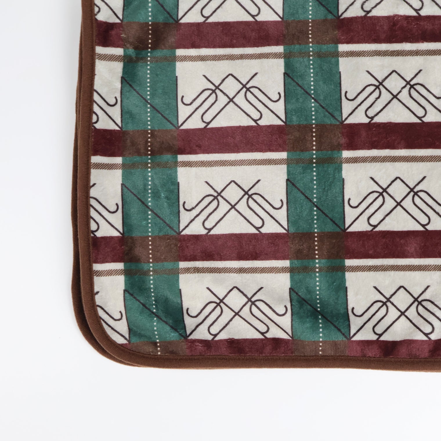 "ブラ'Nケット" ブランケット オレンジ ブラウン 量子力学 ブラケット記法 ひざ掛け チェック 学校 オフィス おしゃれ かわいい プレゼント - QurioStore QurioS