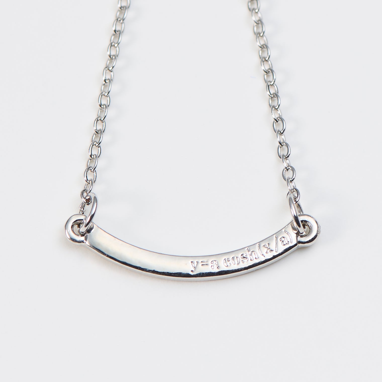 "Catenary" ネックレス シルバー 数学 カテナリー曲線 数式 - QurioStore QurioS