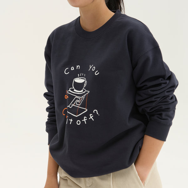 "テンセグリティ" スウェット バーガンディ アイボリー ネイビー 物理 力学 構造 トレーナー コーヒーカップ レディース メンズ 人気 おしゃれ かわいい おすすめ 秋 冬 - QurioStore QurioS