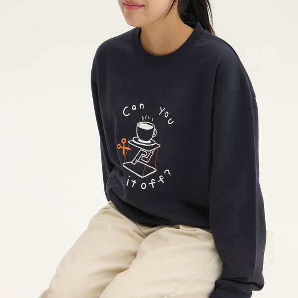 "テンセグリティ" スウェット バーガンディ アイボリー ネイビー 物理 力学 構造 トレーナー コーヒーカップ レディース メンズ 人気 おしゃれ かわいい おすすめ 秋 冬 - QurioStore QurioS