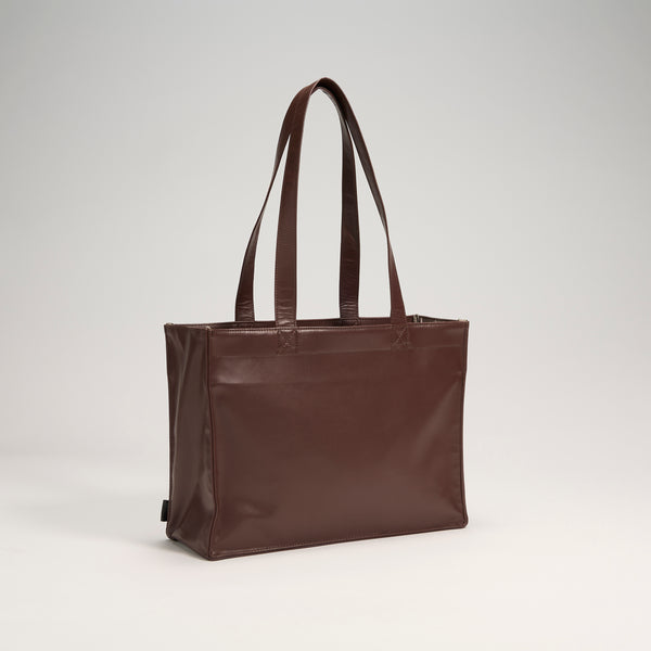 "ジョハリの窓Ⅰ" バッグ ブラウン アイボリー 心理学 痛バッグ トートバッグ メンズ レディース 制服 通勤 オフィス おしゃれ - QurioStore QurioS