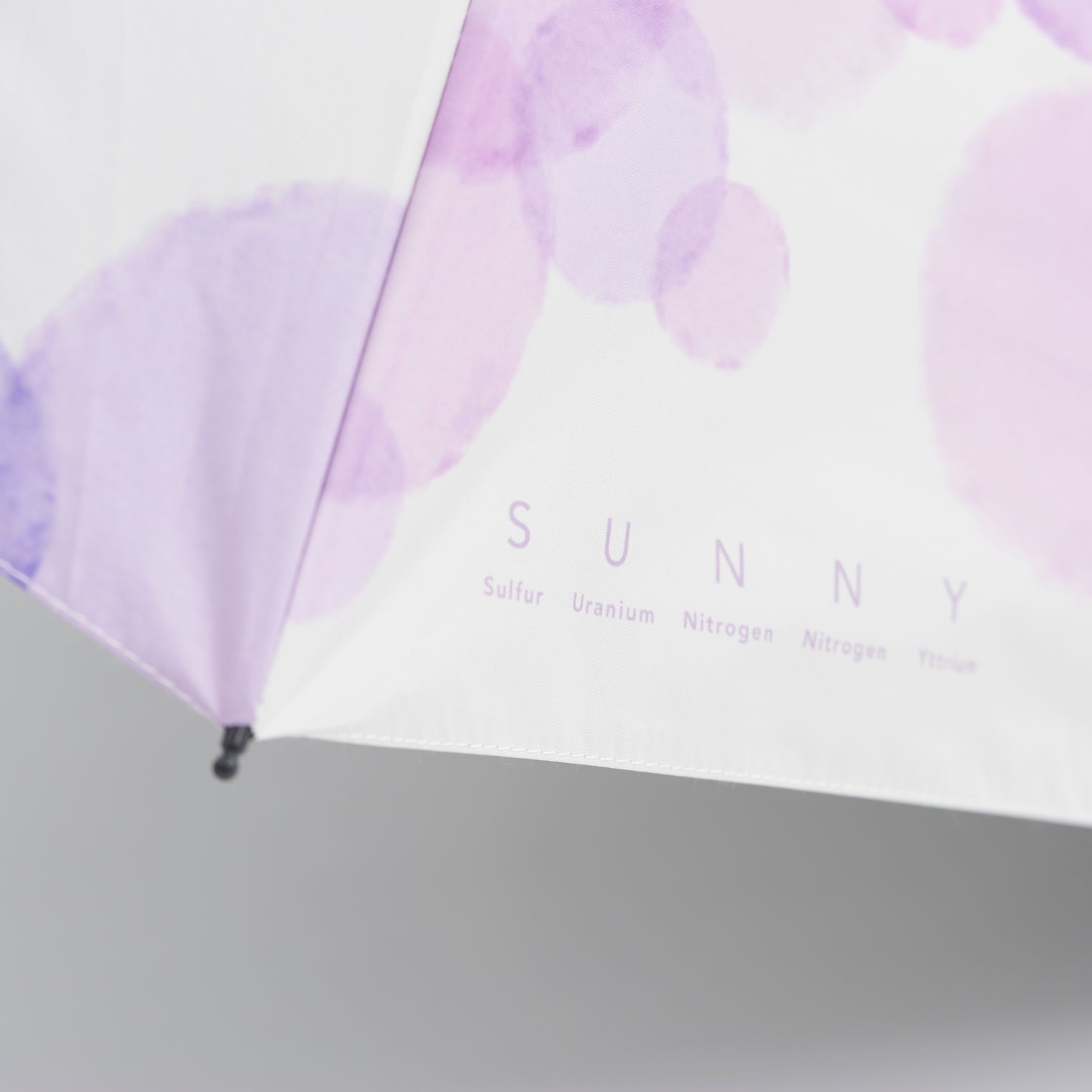 "元素" 折り畳み傘(UVカット・晴雨兼用) 水彩 ピンク 化学 英単語 天気 日傘 - QurioStore QurioS