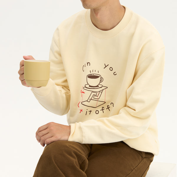 "テンセグリティ" スウェット バーガンディ アイボリー ネイビー 物理 力学 構造 トレーナー コーヒーカップ レディース メンズ 人気 おしゃれ かわいい おすすめ 秋 冬 - QurioStore QurioS