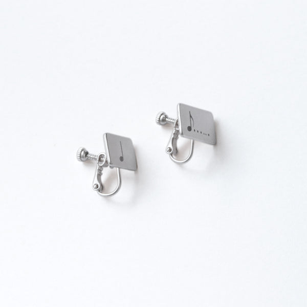 "無限付点" 音符イヤリング シルバー 音楽 数学 イヤリング 付点 四分音符 八分音符 レディース メンズ 人気 おしゃれ 20代 30代 - QurioStore QurioS