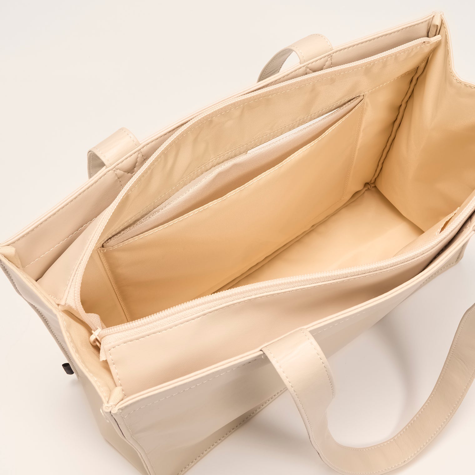 "ジョハリの窓Ⅰ" バッグ ブラウン アイボリー 心理学 痛バッグ トートバッグ メンズ レディース 制服 通勤 オフィス おしゃれ - QurioStore QurioS