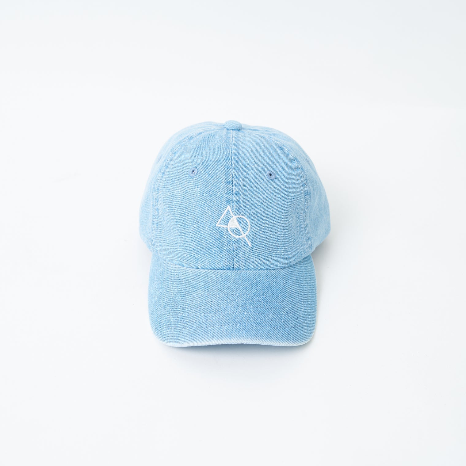 "cap"キャップ デニム ブルー 数学 積集合 帽子 刺繍 - QurioStore QurioS