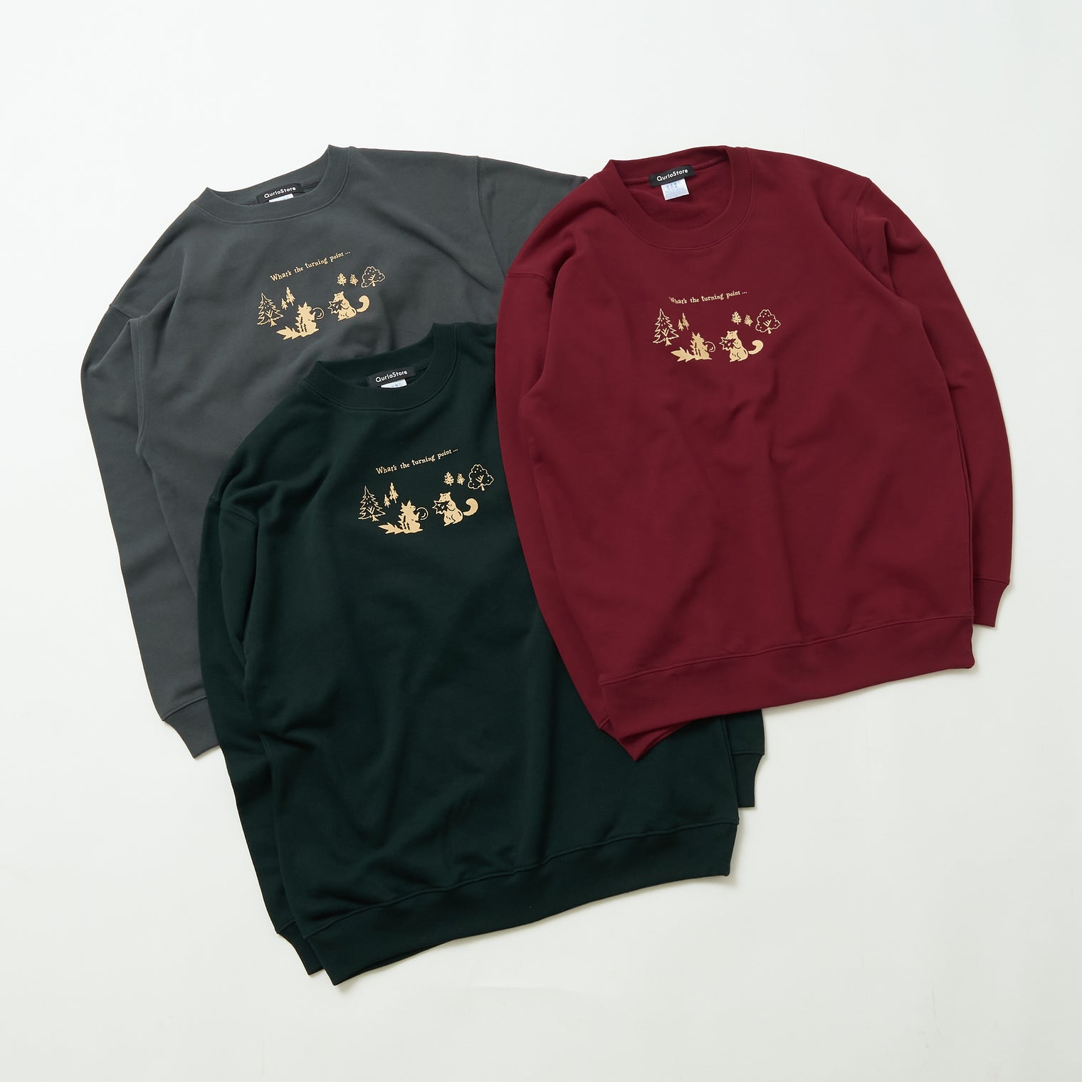 "ギザギザのくるみを食べるリス" 構文木スウェット (企画:東言) バーガンディ レッド グリーン ダークグレー 言語学 構文解析 QuizKnock クイズノック 秋冬 レディース メンズ 人気 おしゃれ 20代 30代 - QurioStore QurioS