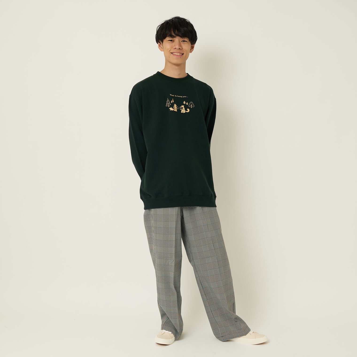 "ギザギザのくるみを食べるリス" 構文木スウェット (企画:東言) バーガンディ レッド グリーン ダークグレー 言語学 構文解析 QuizKnock クイズノック 秋冬 レディース メンズ 人気 おしゃれ 20代 30代 - QurioStore QurioS