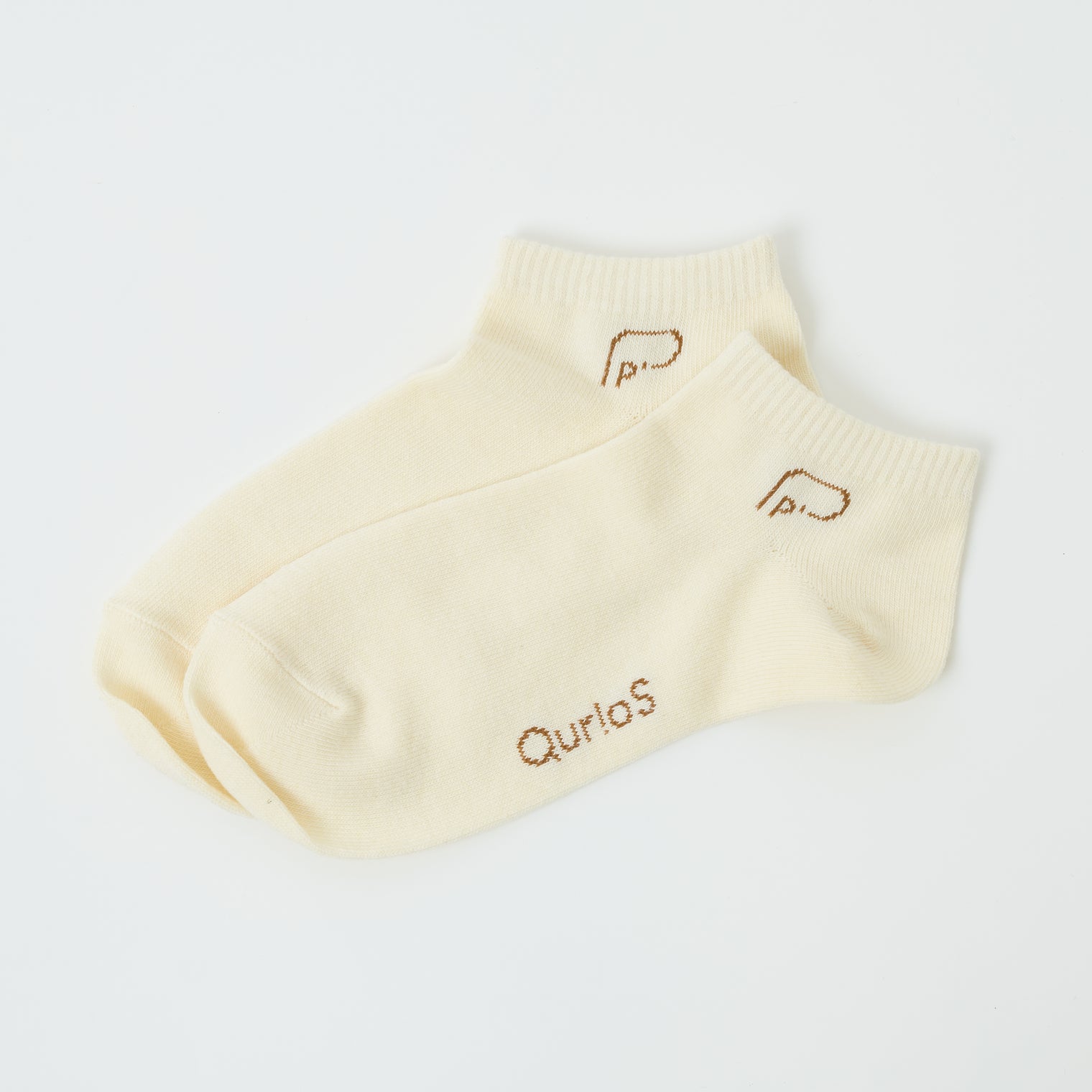 "点P" 靴下 アイボリー ホワイト 数学 問題 スニーカーソックス くるぶし アンクル - QurioStore QurioS