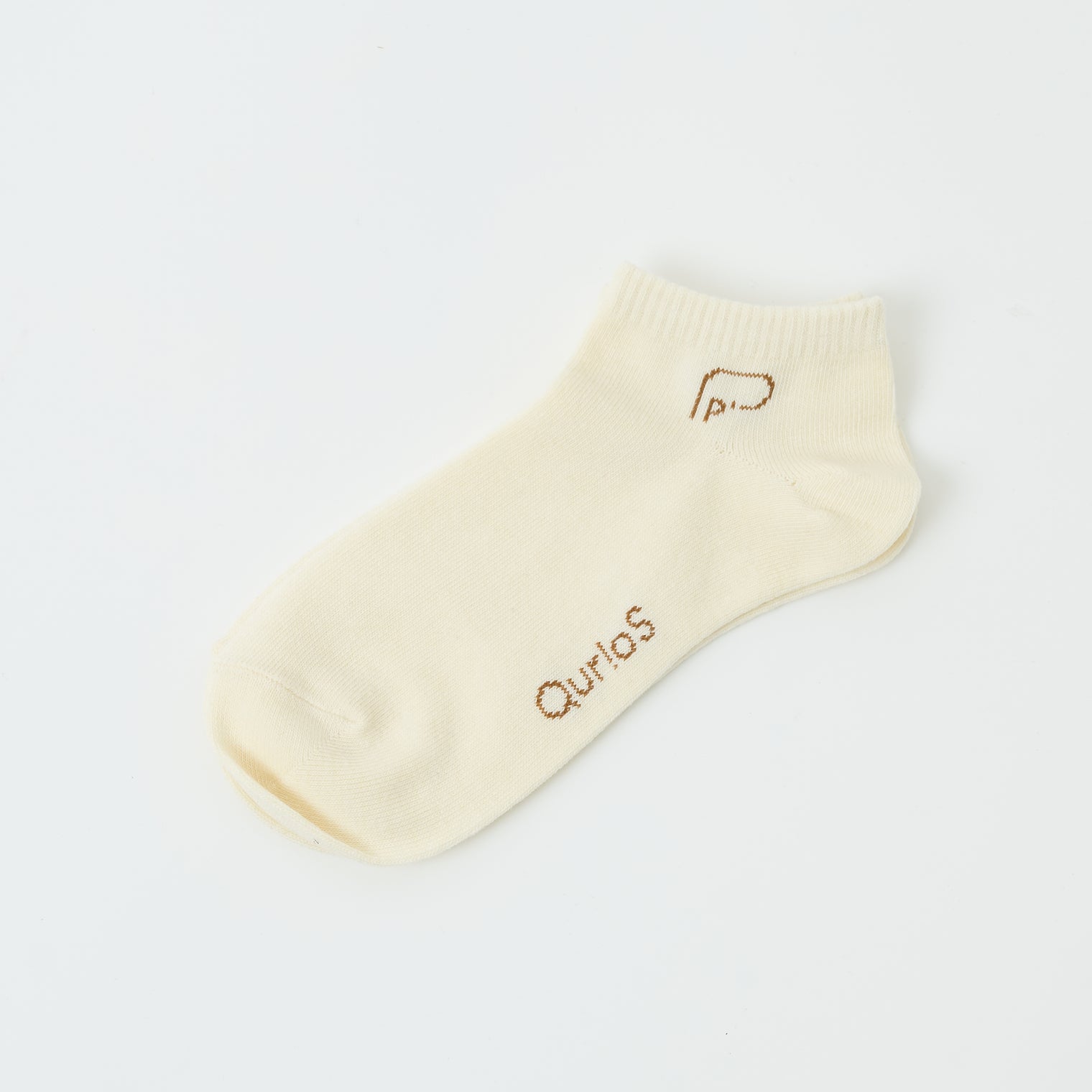 "点P" 靴下 アイボリー ホワイト 数学 問題 スニーカーソックス くるぶし アンクル - QurioStore QurioS