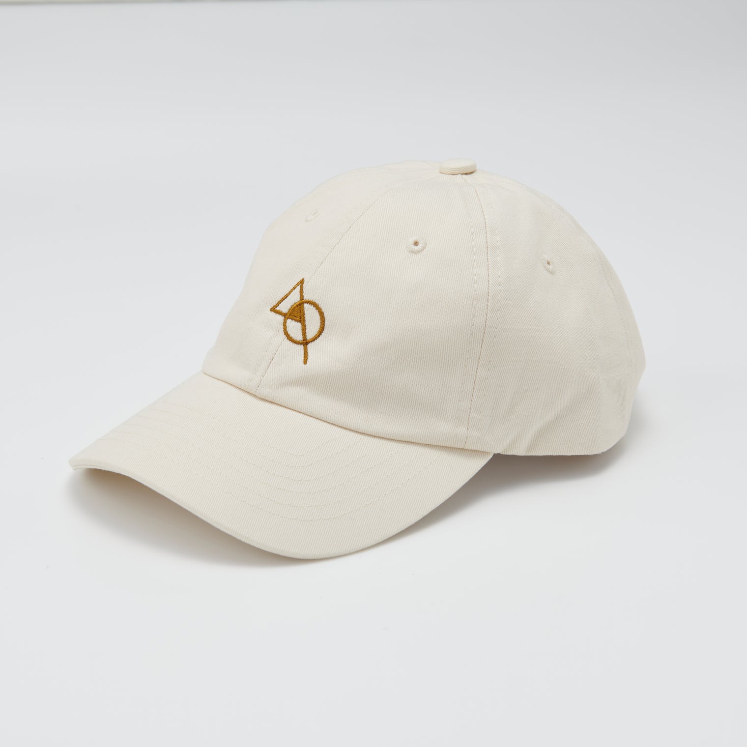 "cap"キャップ アイボリー ホワイト 数学 積集合 帽子 刺繍 - QurioStore QurioS