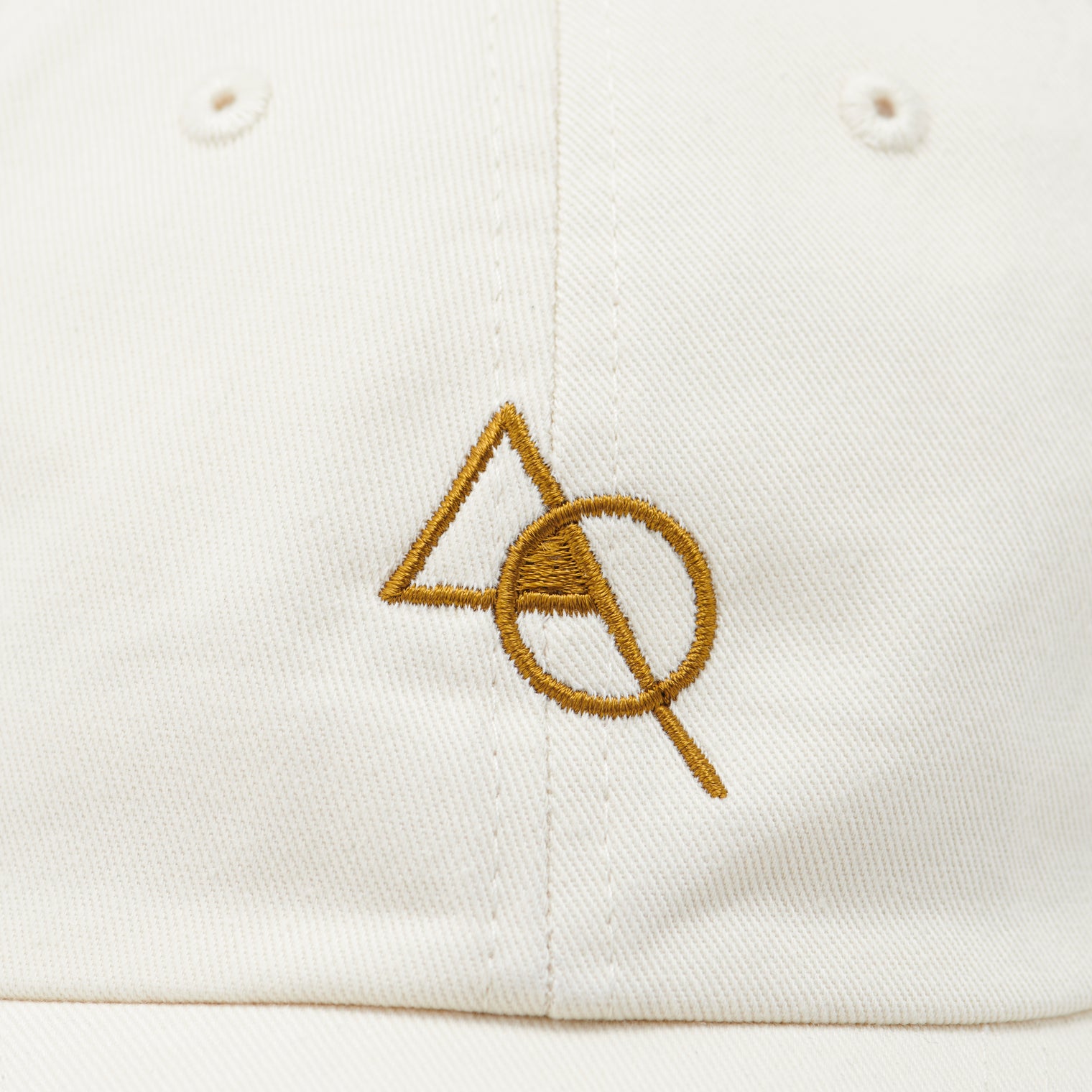 "cap"キャップ アイボリー ホワイト 数学 積集合 帽子 刺繍 - QurioStore QurioS