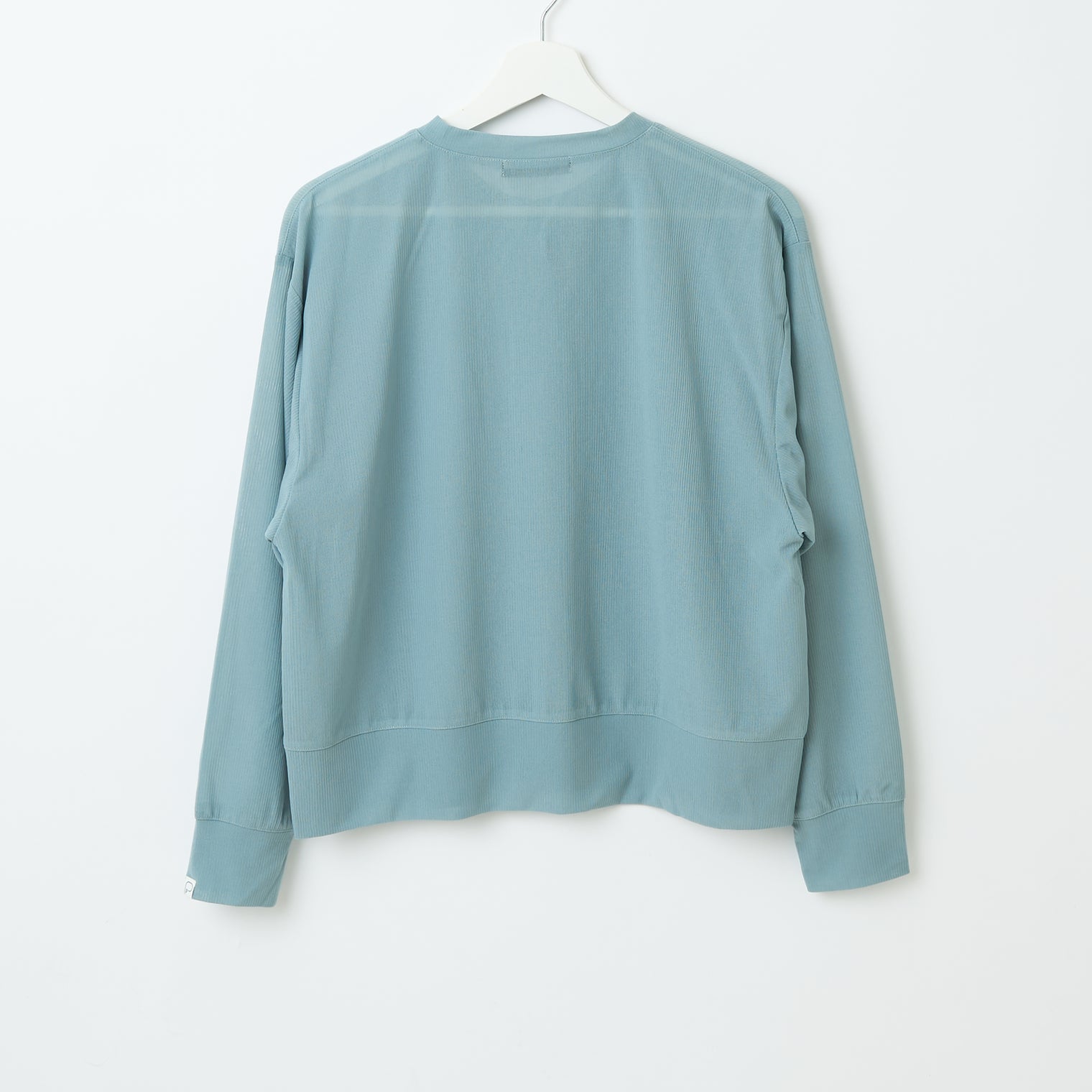 "点P" シアーカーディガン ライトブルー 数学 問題 冷房 寒暖差 羽織りもの きれいめ 春夏 - QurioStore QurioS