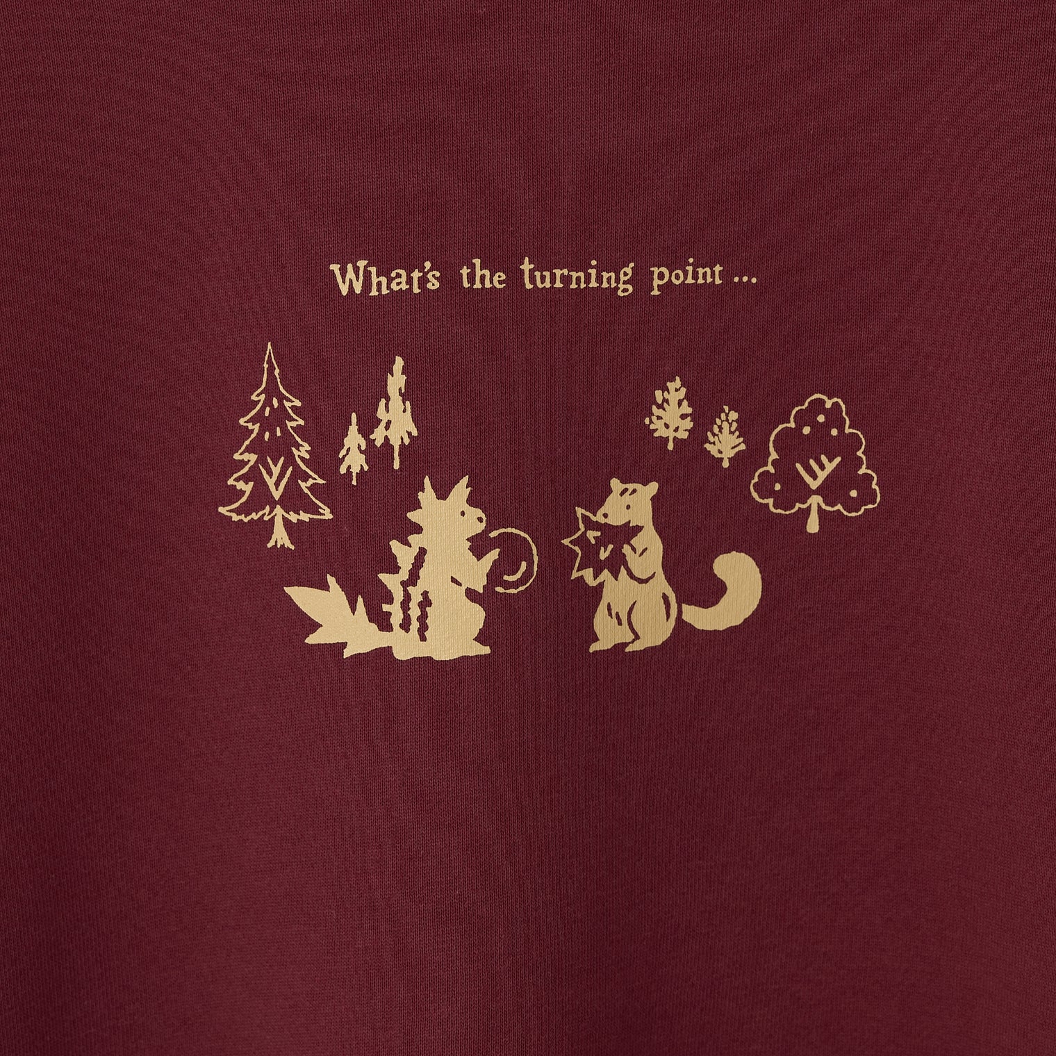 "ギザギザのくるみを食べるリス" 構文木スウェット (企画:東言) バーガンディ レッド グリーン ダークグレー 言語学 構文解析 QuizKnock クイズノック 秋冬 レディース メンズ 人気 おしゃれ 20代 30代 - QurioStore QurioS