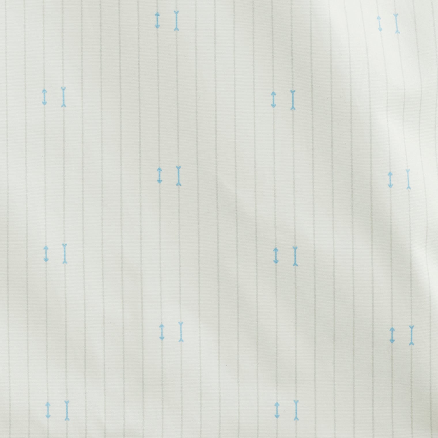 "ミュラー゠リヤー" ストライプシャツ ホワイト 社会学 心理学 錯視 矢羽 - QurioStore QurioS