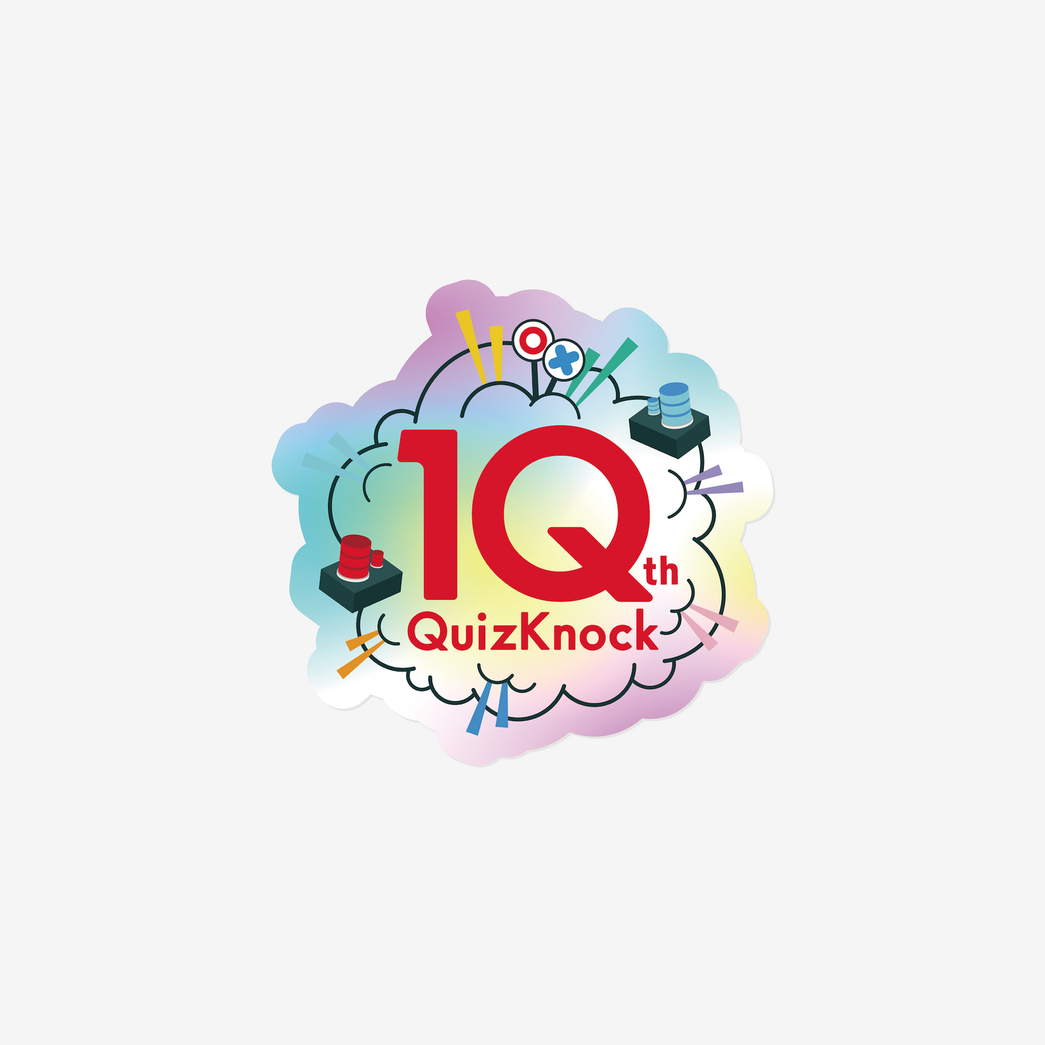QuizKnock10周年 ロゴステッカー
