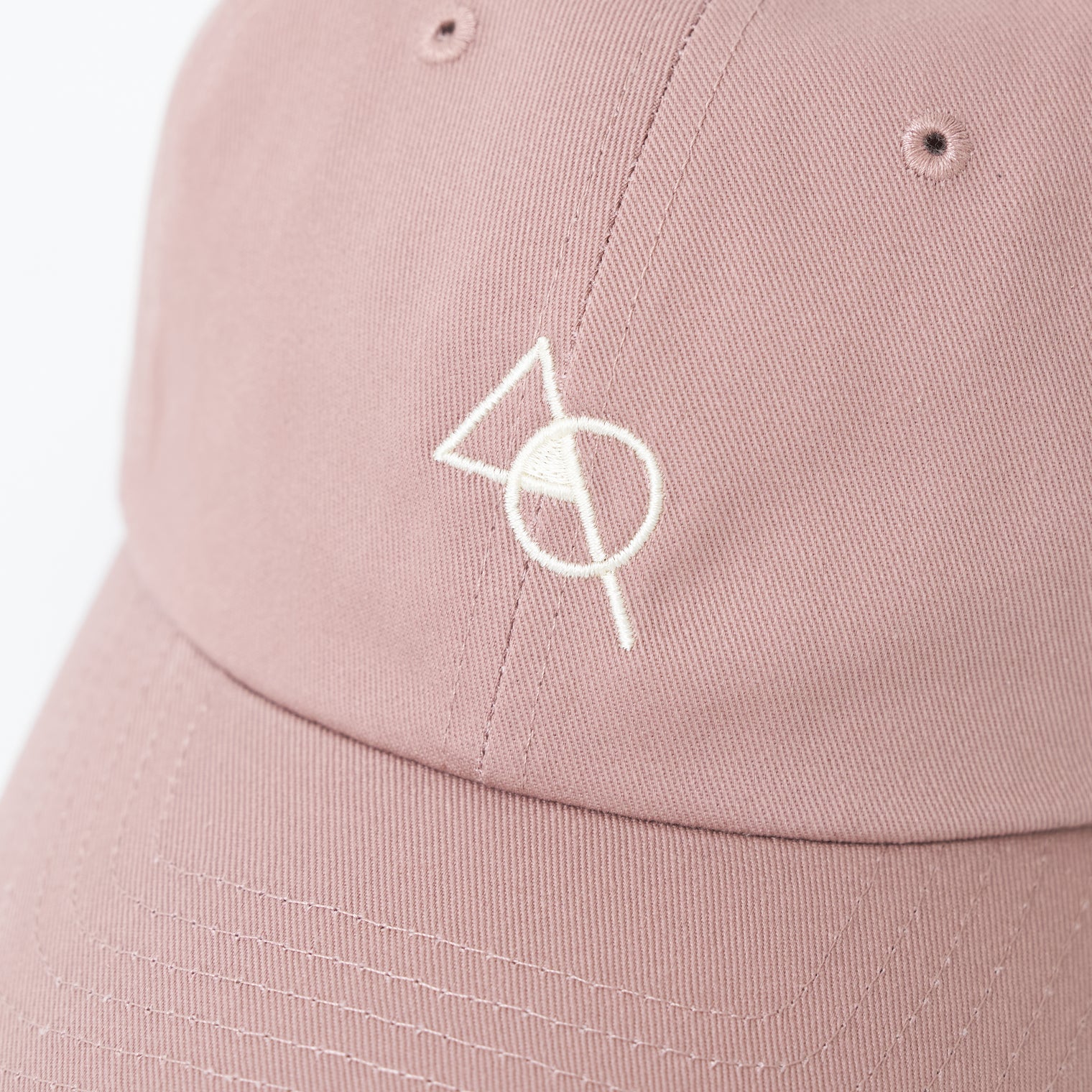 "cap"キャップ スモーキーモーブ ピンク 数学 積集合 帽子 刺繍 - QurioStore QurioS