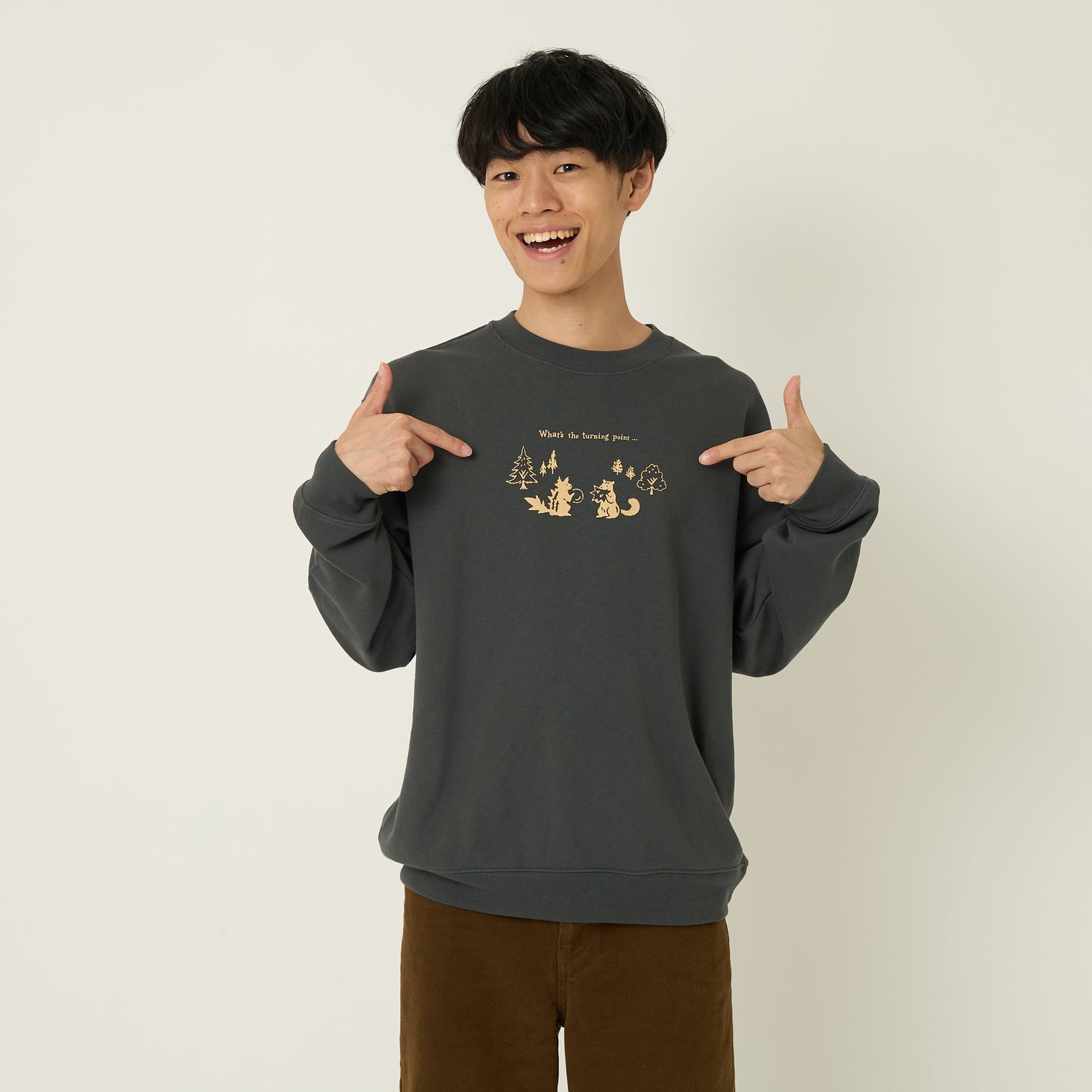 "ギザギザのくるみを食べるリス" 構文木スウェット (企画:東言) バーガンディ レッド グリーン ダークグレー 言語学 構文解析 QuizKnock クイズノック 秋冬 レディース メンズ 人気 おしゃれ 20代 30代 - QurioStore QurioS