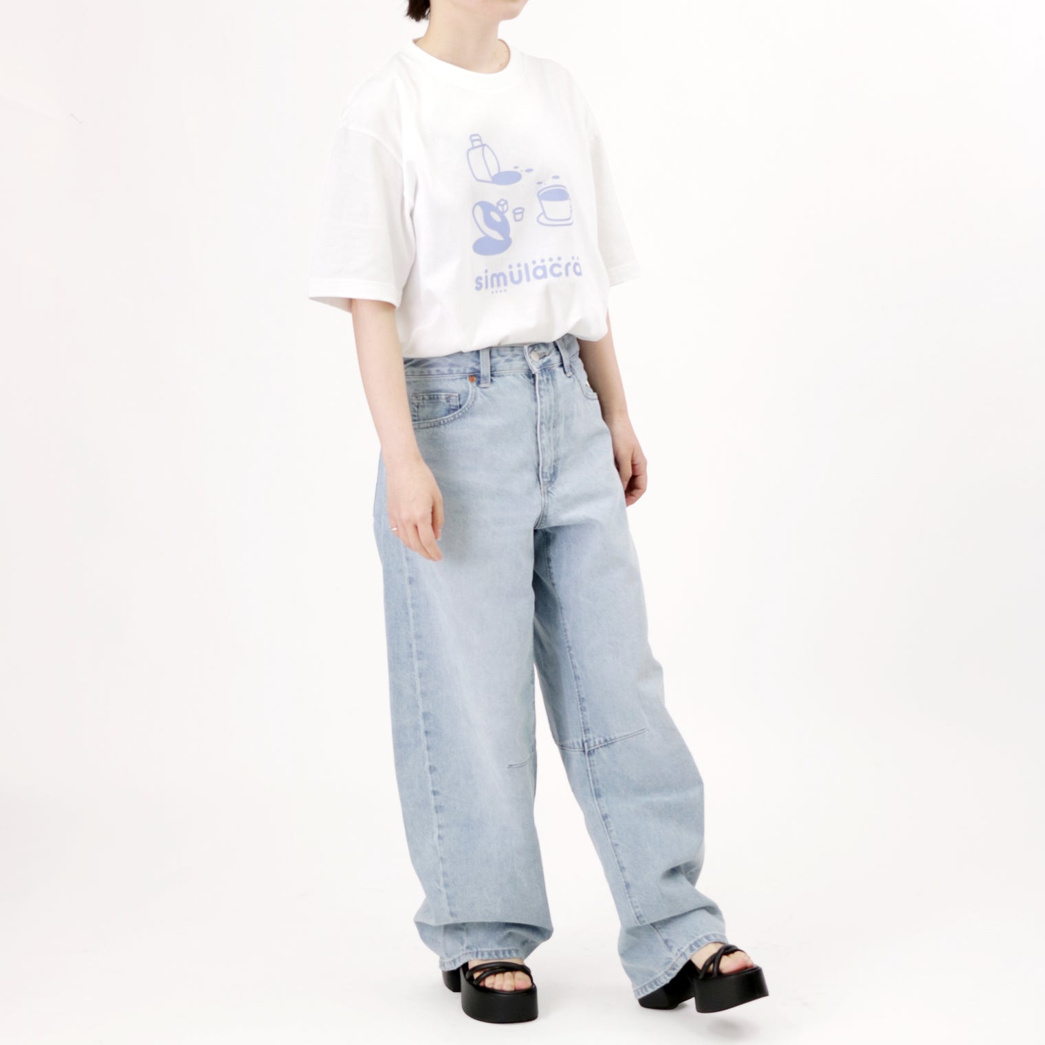 How many faces?" シミュラクラ現象Tシャツ ホワイト 心理学 認知科学 マグカップ ドーナツ レディース メンズ 人気 おしゃれ 20代 30代 - QurioStore QurioS