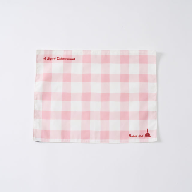 "Pavlov’s Bell" おいしい予感ランチョンマット レッド ブルー 生理学 プレースマット 犬 ベル パブロフ 食事 - QurioStore QurioS