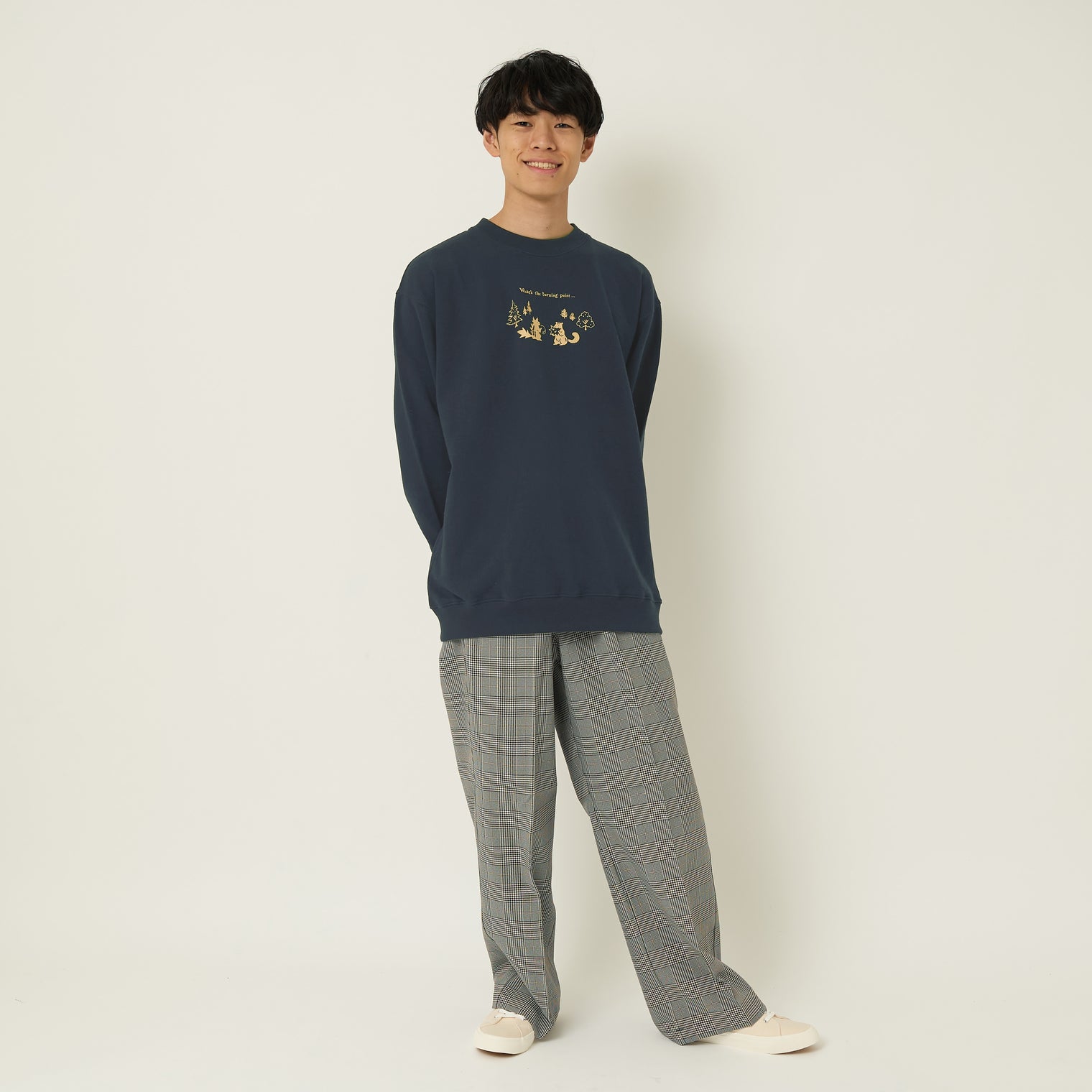 "ギザギザのくるみを食べるリス" 構文木スウェット (企画:東言) バーガンディ レッド ネイビー ダークグレー 言語学 構文解析 QuizKnock クイズノック 秋冬 レディース メンズ 人気 おしゃれ 20代 30代 - QurioStore QurioS