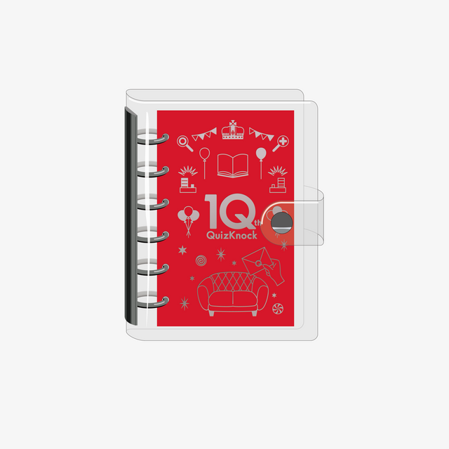 QuizKnock10周年 カスタム手帳 レッド クイズ ポケットノート ノート マップ クイズノック グッズ - QurioStore QuizKnock