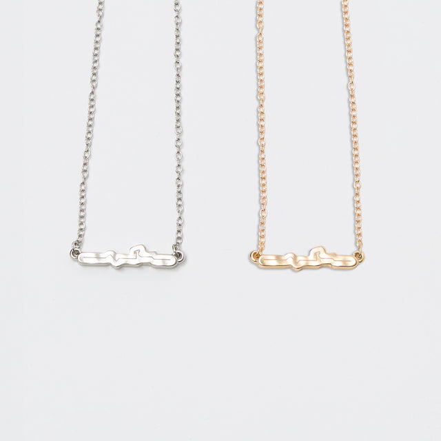 "日付変更線" ネックレス ゴールド シルバー 地理 地図 ネックレス 日付変更線 クイズノック グッズ レディース メンズ 人気 おしゃれ 20代 30代 - QurioStore QurioS