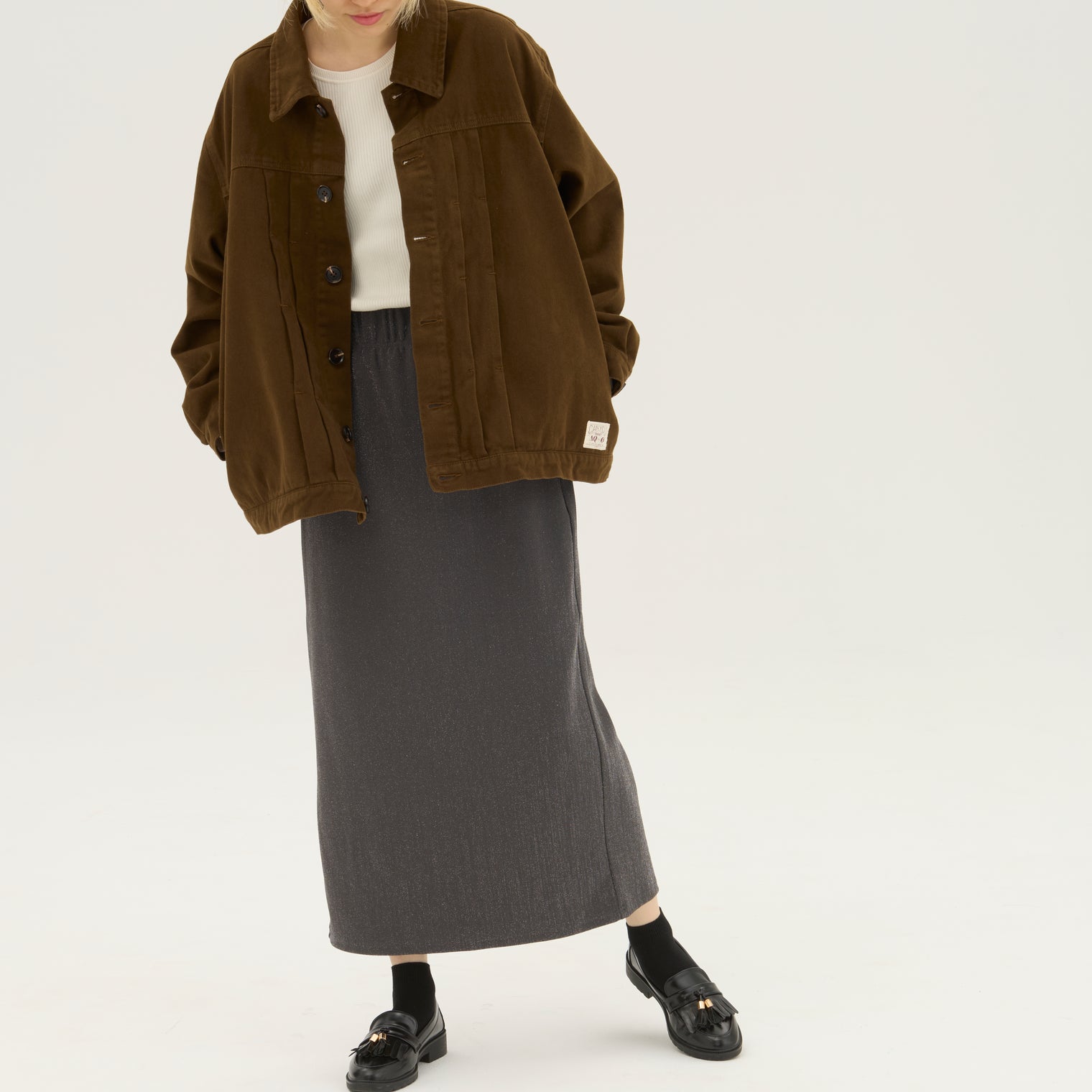 "Delta Q" ジャケット ブラウン アイボリー 熱力学 断熱 レディース メンズ 人気 おしゃれ カジュアル 秋 冬 - QurioStore QurioS