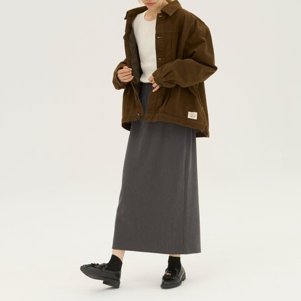 "Delta Q" ジャケット ブラウン アイボリー 熱力学 断熱 レディース メンズ 人気 おしゃれ カジュアル 秋 冬 - QurioStore QurioS