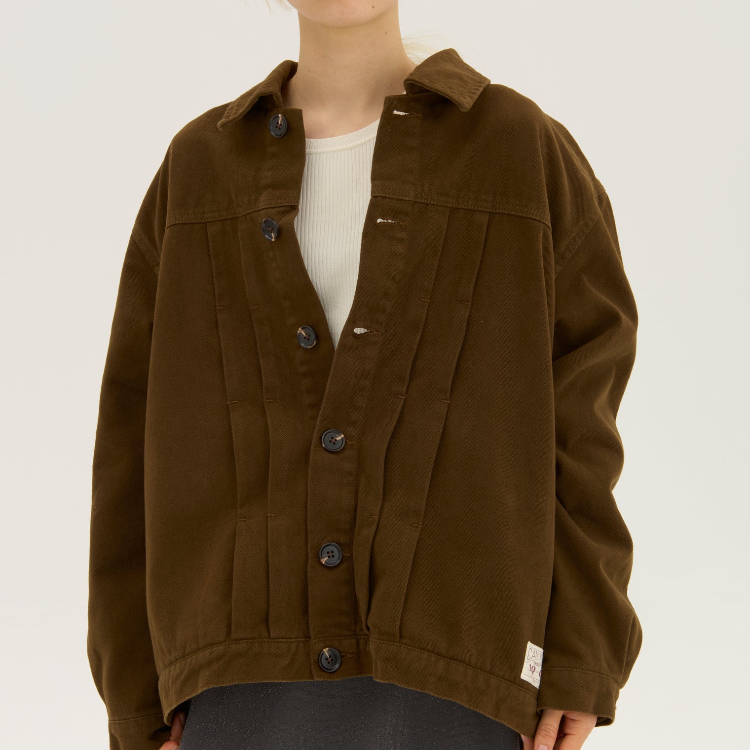 "Delta Q" ジャケット ブラウン アイボリー 熱力学 断熱 レディース メンズ 人気 おしゃれ カジュアル 秋 冬 - QurioStore QurioS