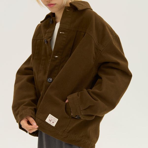 "Delta Q" ジャケット ブラウン アイボリー 熱力学 断熱 レディース メンズ 人気 おしゃれ カジュアル 秋 冬 - QurioStore QurioS