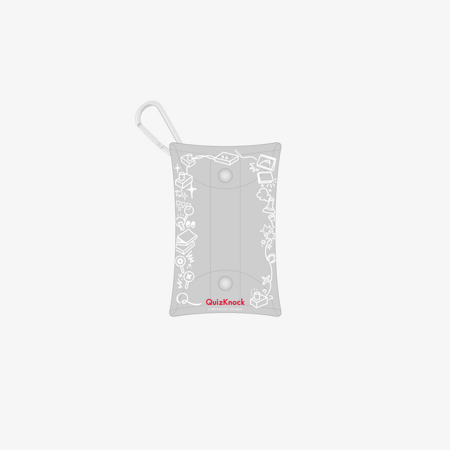 QuizKnock マルチクリアケース ホワイト ファッション小物 クイズ クイズノック グッズ - QurioStore QuizKnock