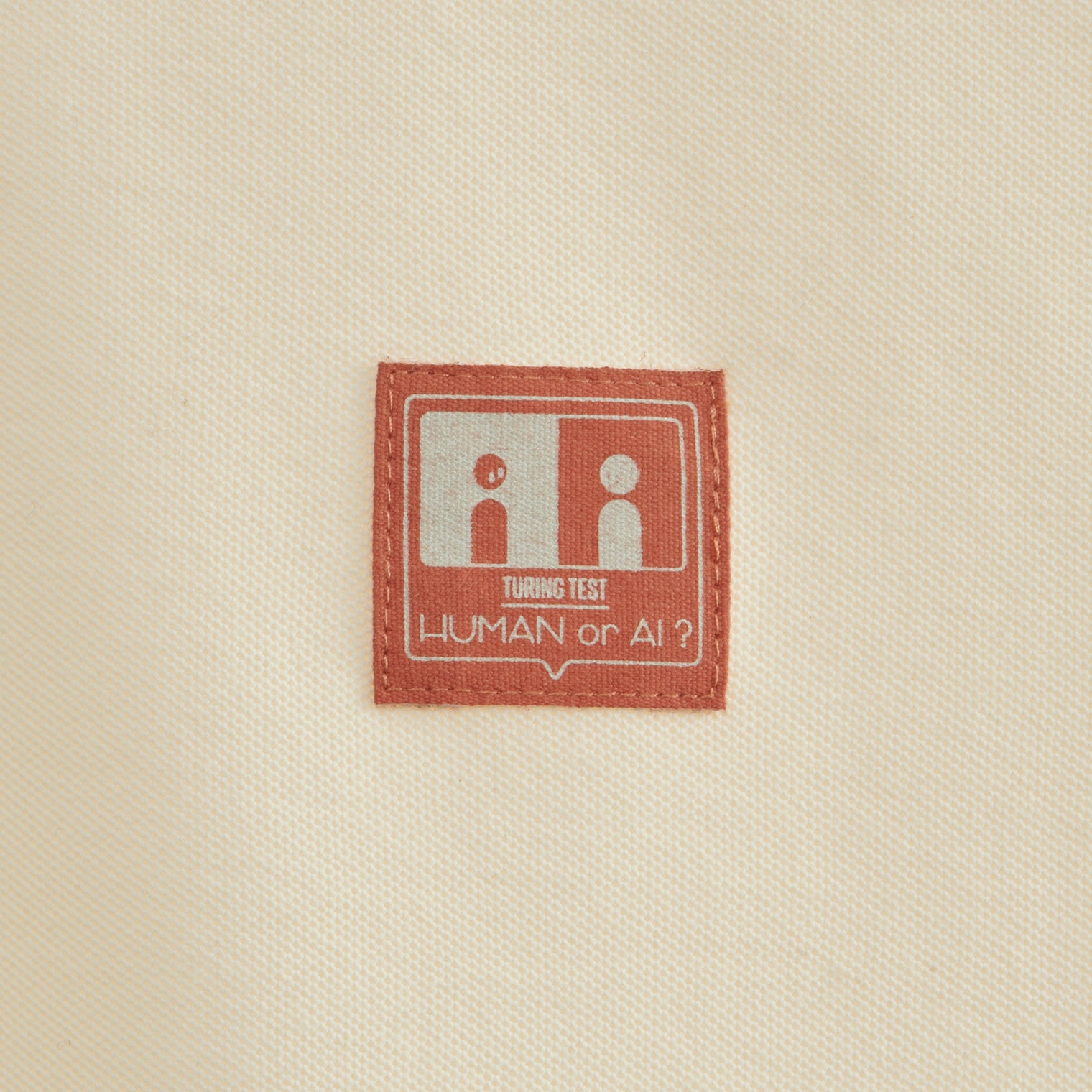 "チューリング・テスト" ポロシャツ アイボリー ネイビー 謎解き AI ドロップショルダー オーバーサイズ レディース メンズ 人気 おしゃれ 20代 30代 通勤 オフィス - QurioStore QurioS