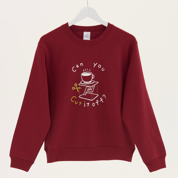 "テンセグリティ" スウェット バーガンディ アイボリー ネイビー 物理 力学 構造 トレーナー コーヒーカップ レディース メンズ 人気 おしゃれ かわいい おすすめ 秋 冬 - QurioStore QurioS