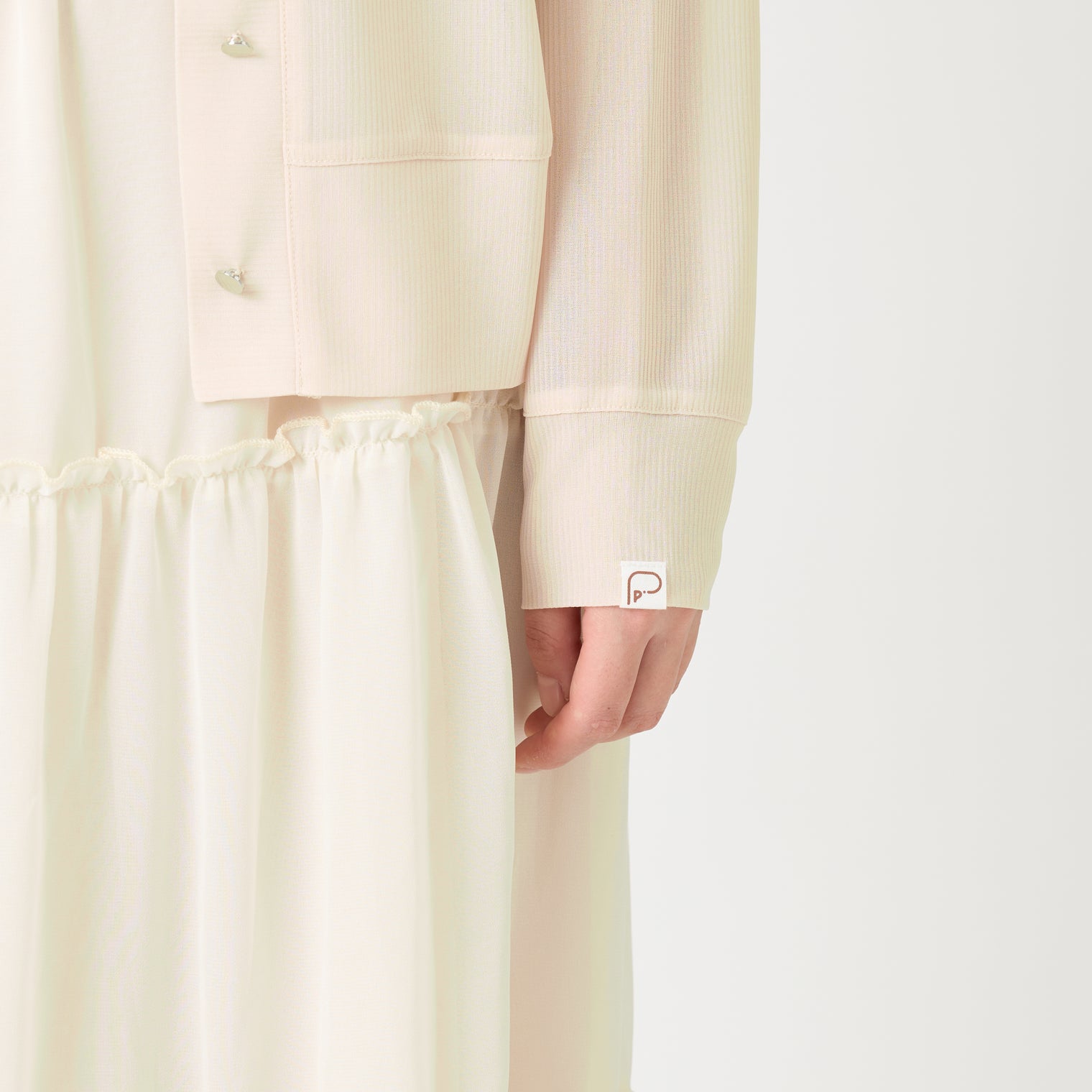 "点P" シアーカーディガン アイボリー 数学 問題 冷房 寒暖差 羽織りもの きれいめ 春夏 - QurioStore QurioS