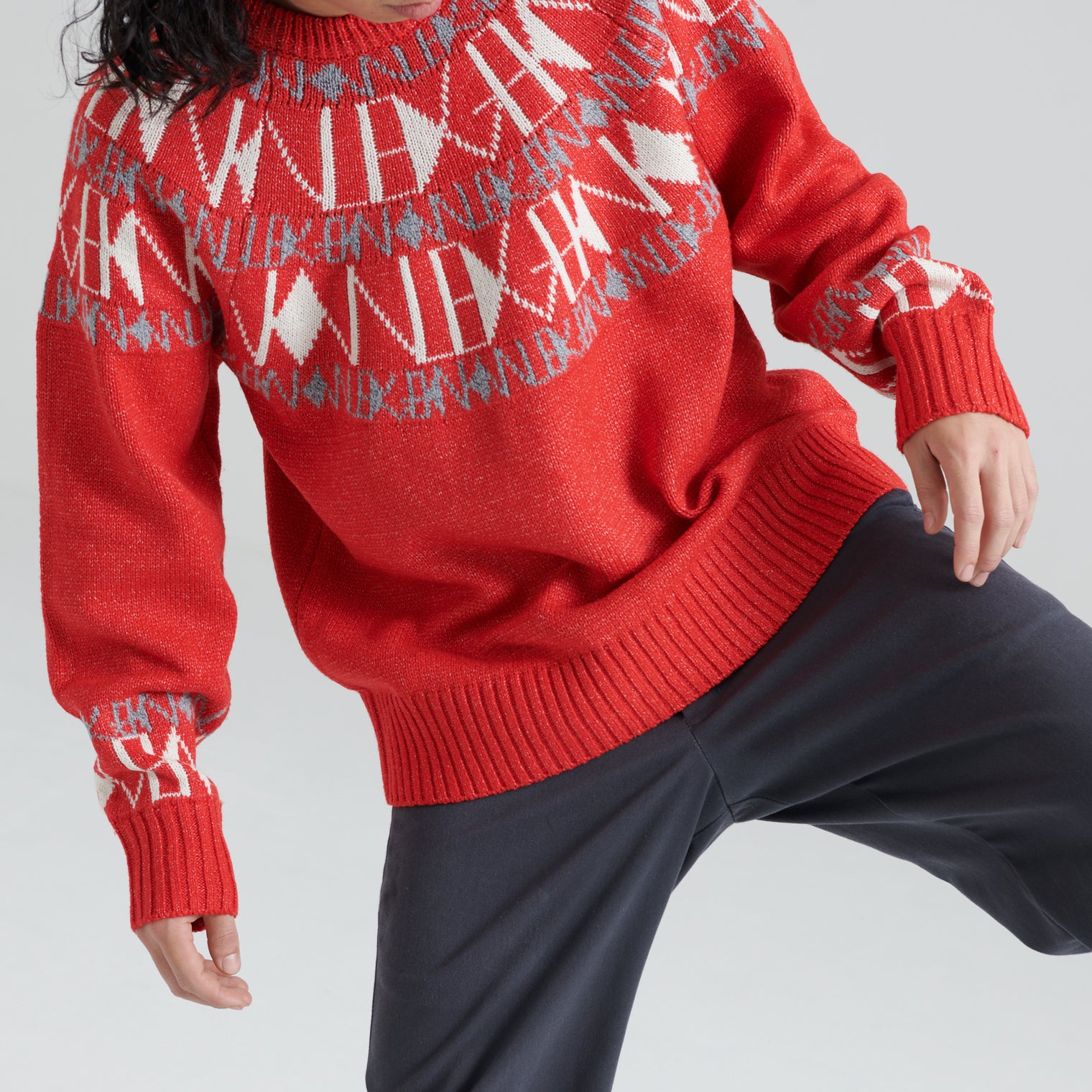 "Knowledge" ニットプルオーバー