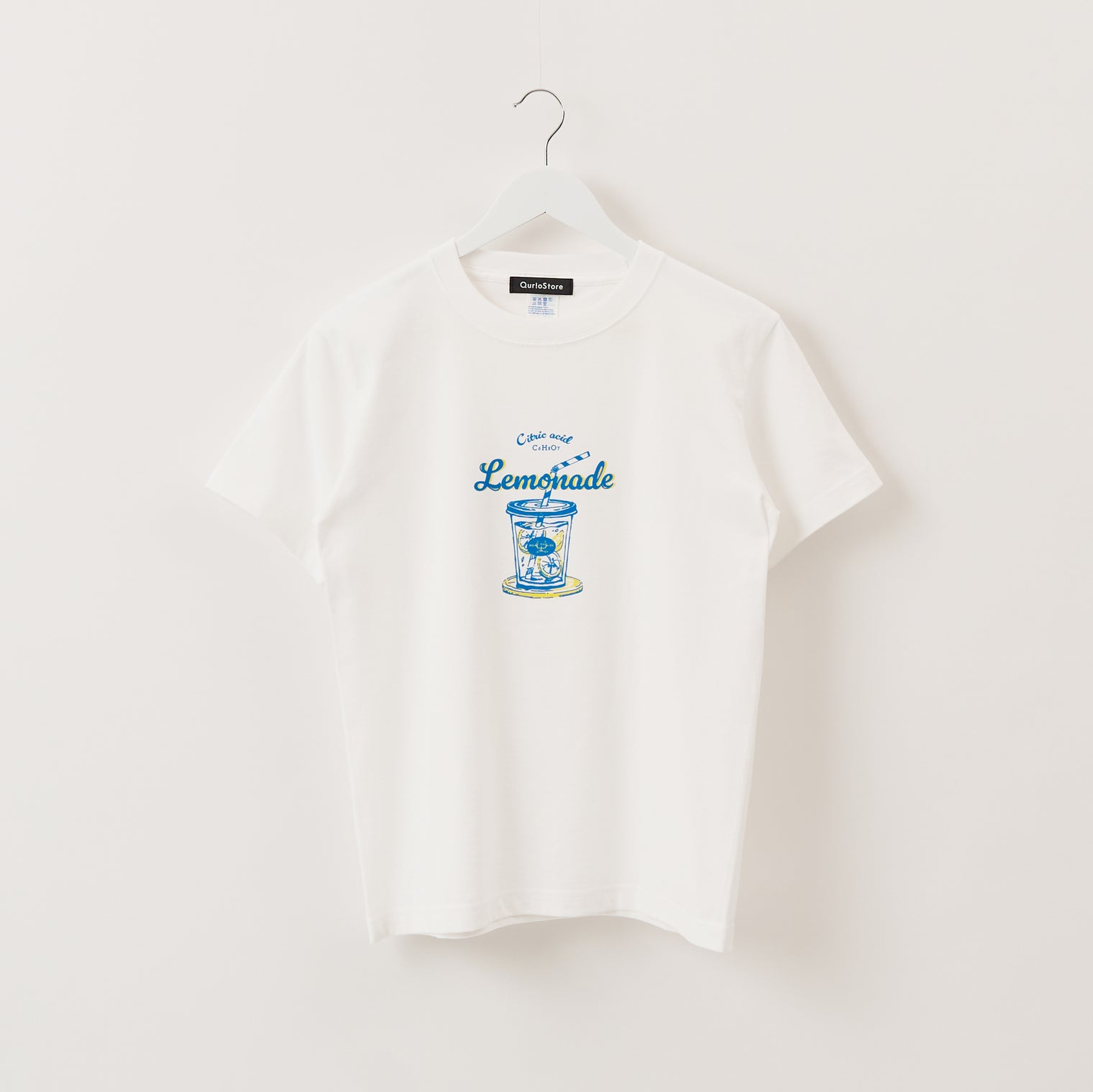 "おいしい化学" Tシャツ ブルー ピンク オレンジ 化学 構造式 Tシャツ レモン レモネード バニラ アイス 酢豚 パイナップル クイズノック グッズ レディース メンズ 人気 おしゃれ 20代 30代 - QurioStore QurioS
