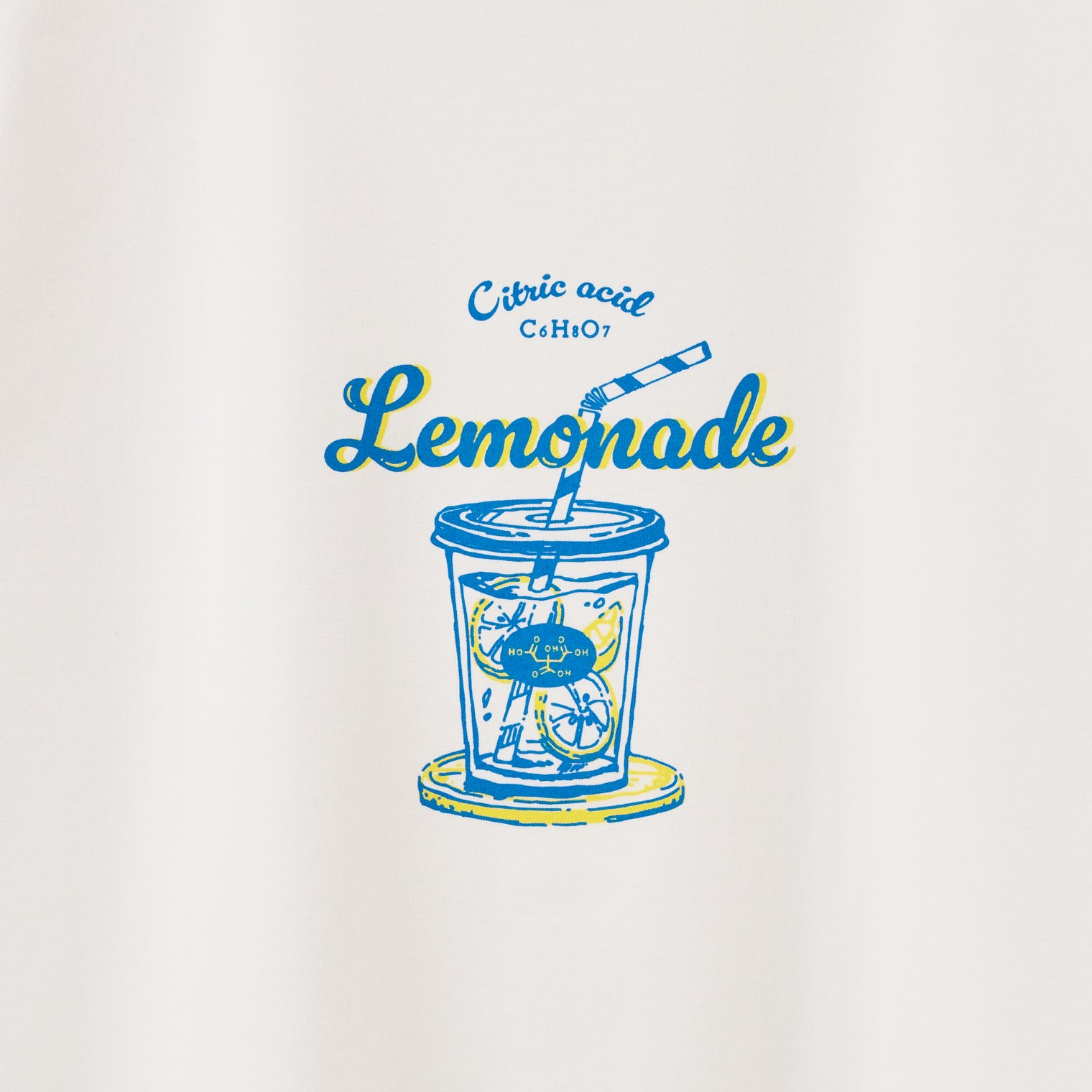 "おいしい化学" Tシャツ ブルー ピンク オレンジ 化学 構造式 Tシャツ レモン レモネード バニラ アイス 酢豚 パイナップル クイズノック グッズ レディース メンズ 人気 おしゃれ 20代 30代 - QurioStore QurioS