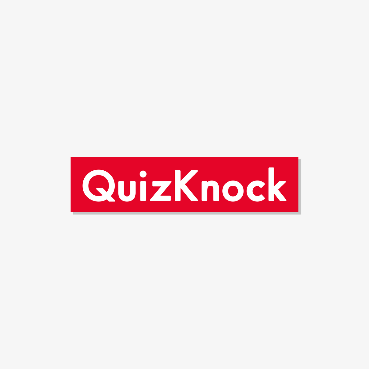 QuizKnockロゴステッカー レッド クイズ ステッカー ロゴ クイズノック グッズ - QurioStore QuizKnock