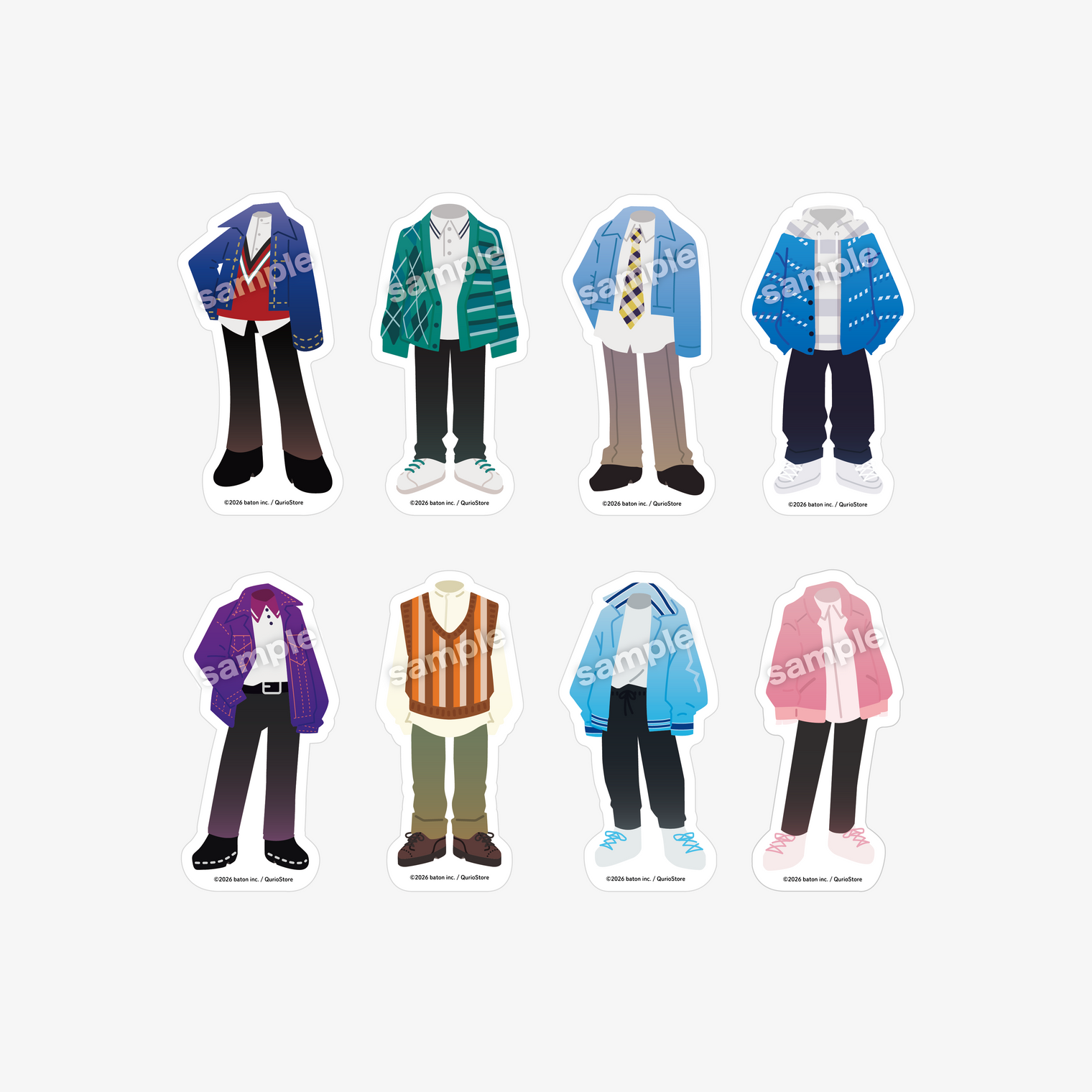 QuizKnock10周年 衣装ステッカー 通常Ver. クイズ ステッカー パーティー 記念 お祝い クイズノック グッズ - QurioStore QuizKnock