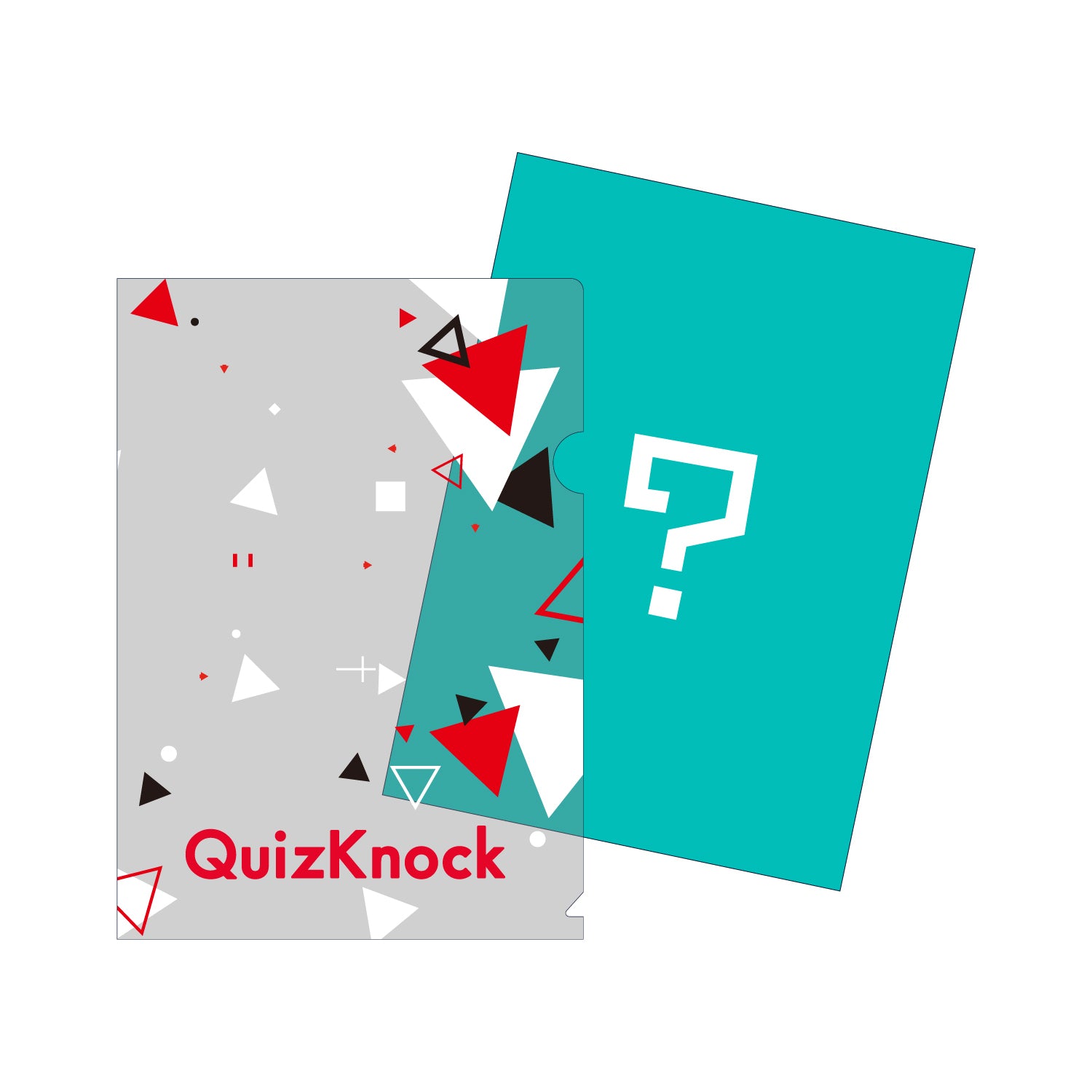 謎解き用紙付きクリアファイル-cards- グレー 持ち帰り謎 初心者 手軽 - QurioStore NazoLock