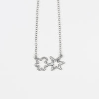 "ブーバ/キキ" ネックレス シルバー 心理学 ネックレス 言語音 図形 レディース メンズ 人気 おしゃれ 20代 30代 - QurioStore QurioS