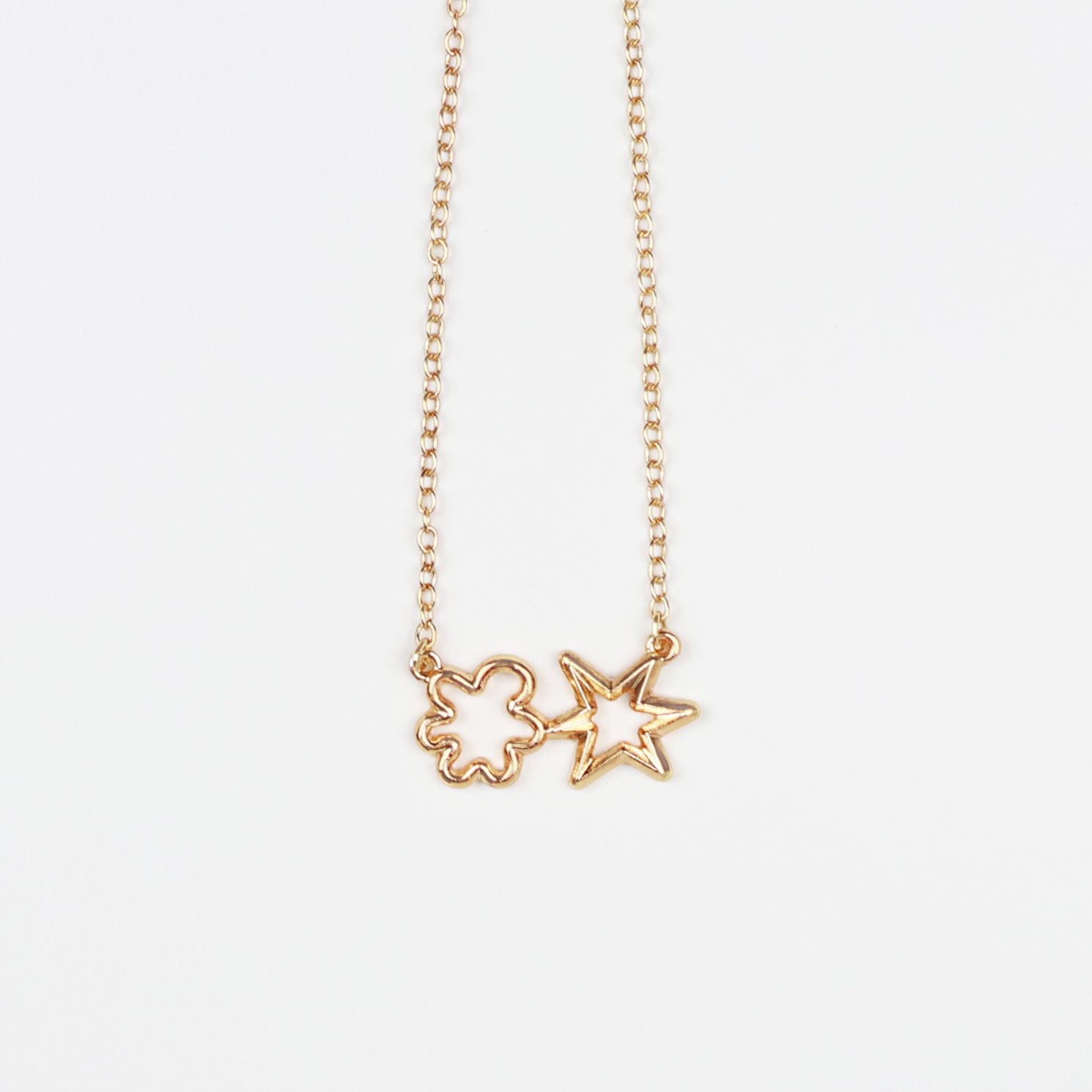 "ブーバ/キキ" ネックレス ゴールド 心理学 ネックレス 言語音 図形 レディース メンズ 人気 おしゃれ 20代 30代 - QurioStore QurioS