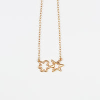 "ブーバ/キキ" ネックレス ゴールド 心理学 ネックレス 言語音 図形 レディース メンズ 人気 おしゃれ 20代 30代 - QurioStore QurioS