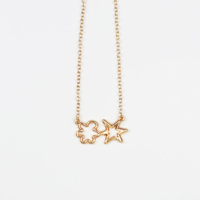 "ブーバ/キキ" ネックレス ゴールド 心理学 ネックレス 言語音 図形 レディース メンズ 人気 おしゃれ 20代 30代 - QurioStore QurioS