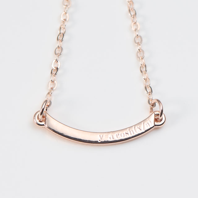 "Catenary" ネックレス ピンクゴールド 数学 カテナリー曲線 数式 - QurioStore QurioS