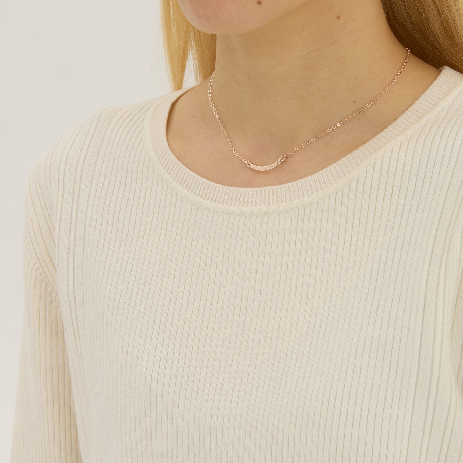 "Catenary" ネックレス ピンクゴールド 数学 カテナリー曲線 数式 - QurioStore QurioS