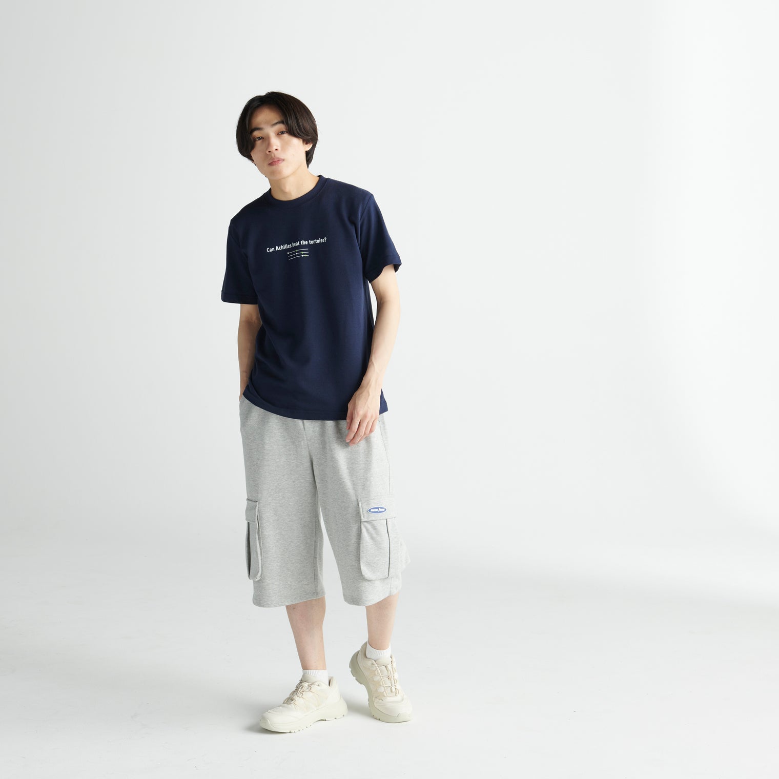 "追いついてみろ！" ドライ素材Tシャツ