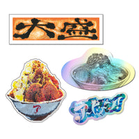 アートゥーン！ステッカー ブルー オレンジ 芸術 装飾用ステッカー 魚 スイーツ ラーメン artoone グッズ - QurioStore アートゥーン！