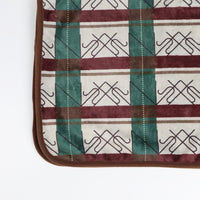 "ブラ'Nケット" ブランケット オレンジ ブラウン 量子力学 ブラケット記法 ひざ掛け チェック 学校 オフィス おしゃれ かわいい プレゼント - QurioStore QurioS